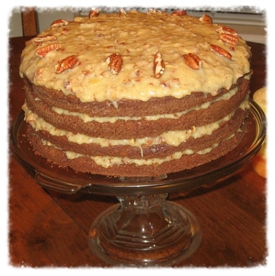 German Chocolate Stack Cake
