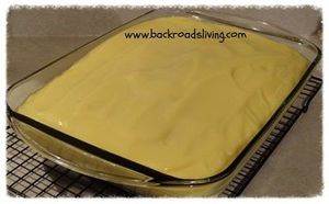 Boston Cream Poke Cake